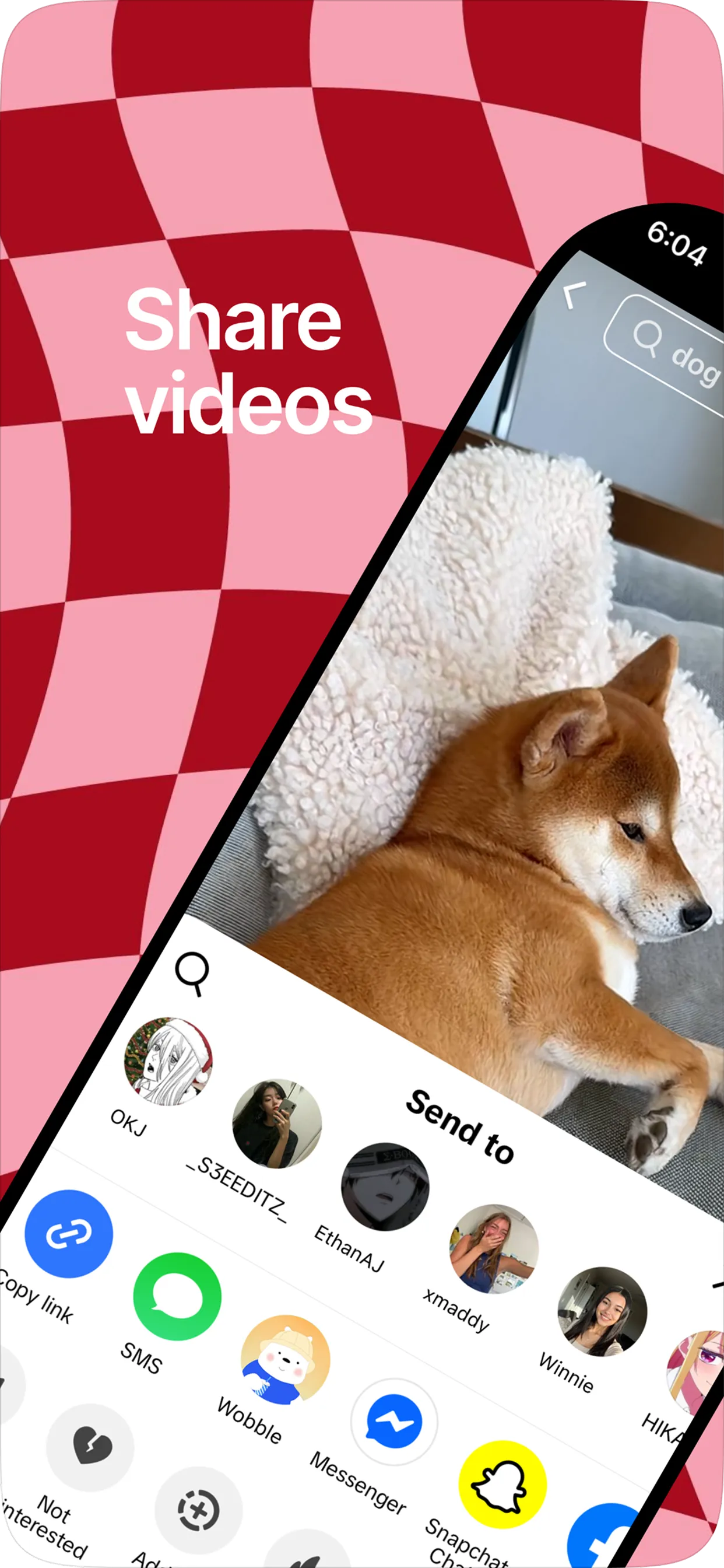 Share TikTok videos and Reels with friends on Wobble social app